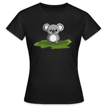 Koala koala bear - Women's T-Shirt - black - Front - AI Model Female 172 dark (172cm)