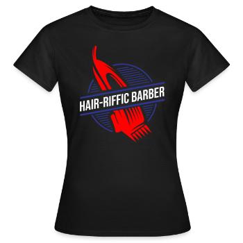 Barber Barbershop Barber Barbe - T-shirt Femme - noir - Devant - AI Model Female 172 dark (172cm)