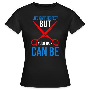 Barber Barbershop Barber Barbe - T-shirt Femme - noir - Devant - AI Model Female 172 dark (172cm)