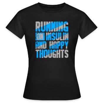 Diabetes diabetic pancreatic insulin - Women's T-Shirt - black - Front - AI Model Female 172 dark (172cm)