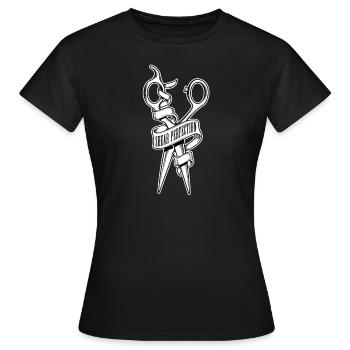 Barber Barbershop Barber Barbe - T-shirt Femme - noir - Devant - AI Model Female 172 dark (172cm)