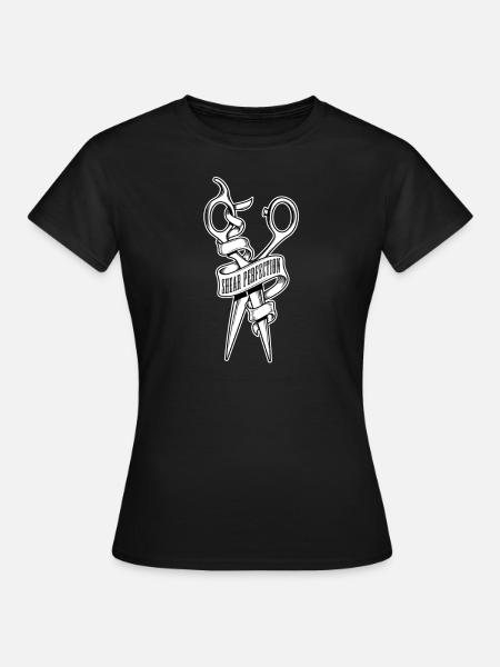 Barber Barbershop Barber Barbe - T-shirt Femme - noir
