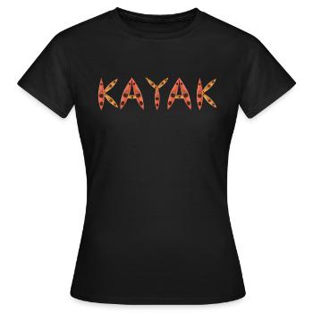 Kayak Kayak Kayaker - T-shirt Femme - noir - Devant - AI Model Female 172 dark (172cm)