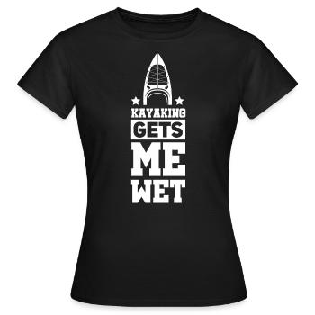 Kayak Kayak Kayaker - T-shirt Femme - noir - Devant - AI Model Female 172 dark (172cm)