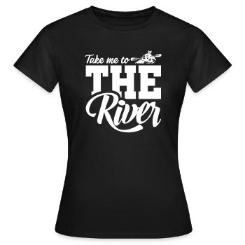 Kayak Kayak Kayaker - T-shirt Femme - noir - Devant - AI Model Female 172 dark (172cm)