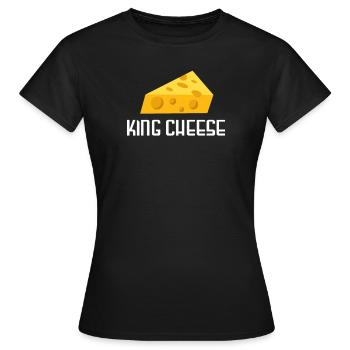 Plateau de fromages Fromages Fromages laitiers - T-shirt Femme - noir - Devant - AI Model Female 172 dark (172cm)