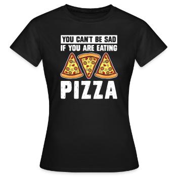 Pizza pizzeria fabricant de pizza - T-shirt Femme - noir - Devant - AI Model Female 172 dark (172cm)