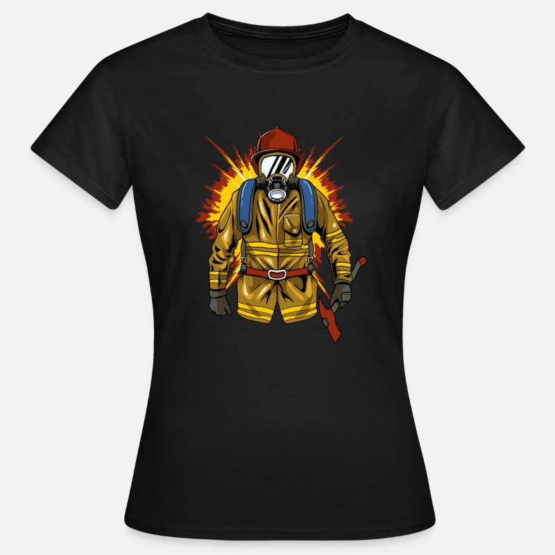 Pompier pompier pompier - T-shirt Femme - noir