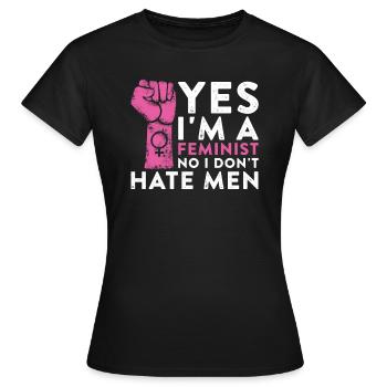 Feminismus Frauenpower Feminist - Frauen T-Shirt - Schwarz - Vorne - AI Model Female 172 dark (172cm)