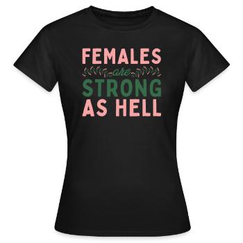 Féminisme Féministe Féministe - T-shirt Femme - noir - Devant - AI Model Female 172 dark (172cm)