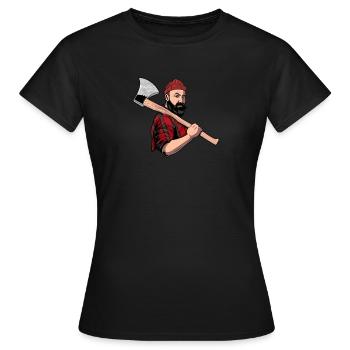 Menuisier menuisier menuisier menuisier - T-shirt Femme - noir - Devant - AI Model Female 172 dark (172cm)