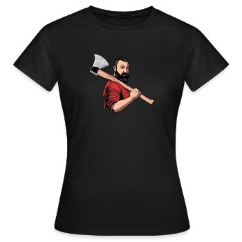 Menuisiers Menuisiers Menuisiers Charpentier - T-shirt Femme - noir - Devant - AI Model Female 172 dark (172cm)