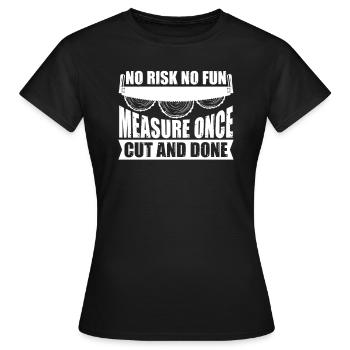 Menuisier menuisier menuisier menuisier - T-shirt Femme - noir - Devant - AI Model Female 172 dark (172cm)