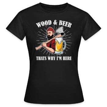 Menuisier menuisier menuisier menuisier - T-shirt Femme - noir - Devant - AI Model Female 172 dark (172cm)