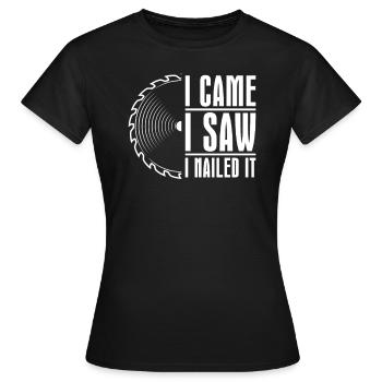 Menuisier menuisier menuisier menuisier - T-shirt Femme - noir - Devant - AI Model Female 172 dark (172cm)