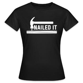 Menuisier menuisier menuisier menuisier - T-shirt Femme - noir - Devant - AI Model Female 172 dark (172cm)