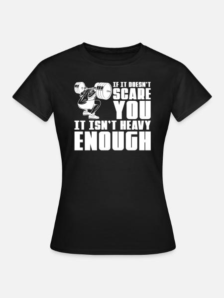 Weightlifting Weightlifter Barbell - Women's T-Shirt - black