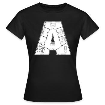 Architecte Architecte Architecte Architecture Construction de maisons - T-shirt Femme - noir - Devant - AI Model Female 172 dark (172cm)