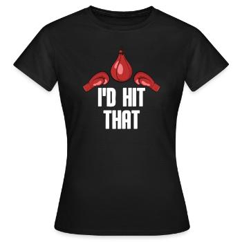 Boxen Boxkampf Boxer - Frauen T-Shirt - Schwarz - Vorne - AI Model Female 172 dark (172cm)