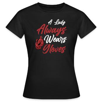 Boxe Boxer Boxer - T-shirt Femme - noir - Devant - AI Model Female 172 dark (172cm)