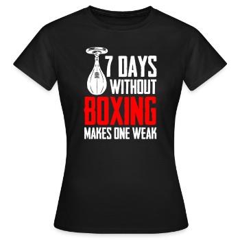 Boxen Boxkampf Boxer - Frauen T-Shirt - Schwarz - Vorne - AI Model Female 172 dark (172cm)