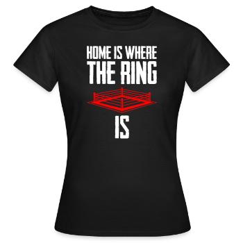 Boxen Boxkampf Boxer - Frauen T-Shirt - Schwarz - Vorne - AI Model Female 172 dark (172cm)