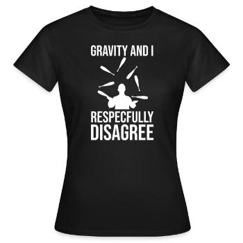 Jonglieren Jongleur - Frauen T-Shirt - Schwarz - Vorne - AI Model Female 172 dark (172cm)