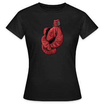Boxe Boxer Boxer Boxer - T-shirt Femme - noir - Devant - AI Model Female 172 dark (172cm)