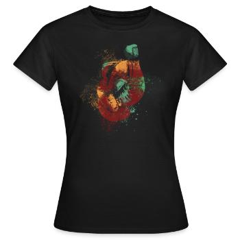 Boxe Boxer Boxer Boxer - T-shirt Femme - noir - Devant - AI Model Female 172 dark (172cm)