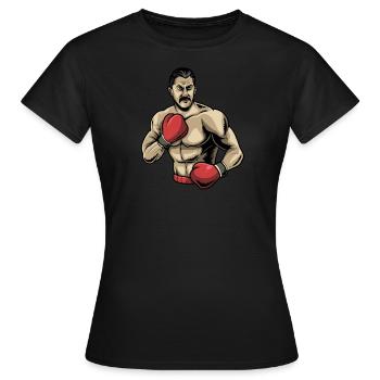 Boxen Boxkampf Boxer - Frauen T-Shirt - Schwarz - Vorne - AI Model Female 172 dark (172cm)