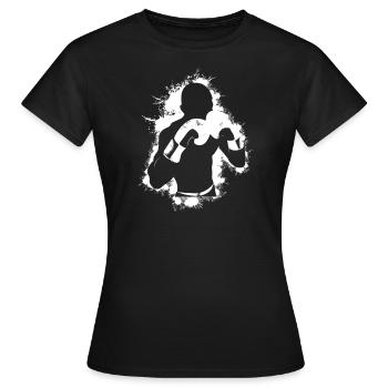 Boxen Boxkampf Boxer - Frauen T-Shirt - Schwarz - Vorne - AI Model Female 172 dark (172cm)