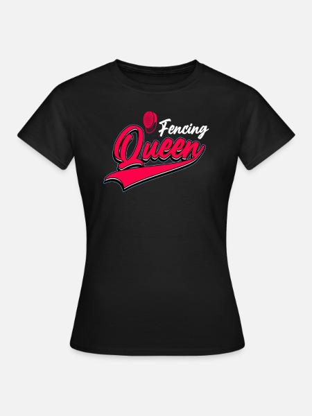Fechten Fechtsport Degen - Frauen T-Shirt - Schwarz