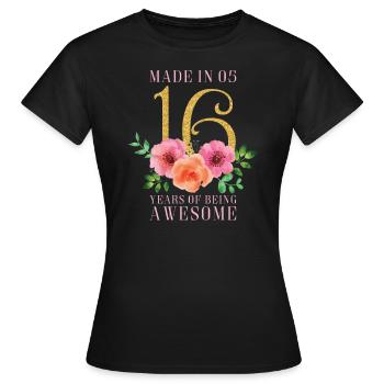 Sweet 16e anniversaire - T-shirt Femme - noir - Devant - AI Model Female 172 dark (172cm)