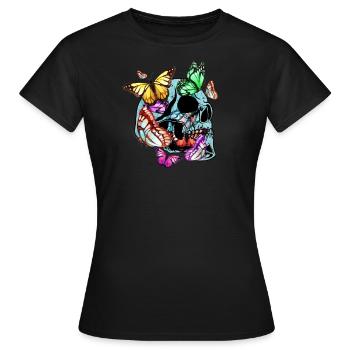 Papillon papillon - T-shirt Femme - noir - Devant - AI Model Female 172 dark (172cm)