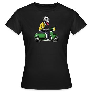 Scooter scooter mobylette scooter - T-shirt Femme - noir - Devant - AI Model Female 172 dark (172cm)
