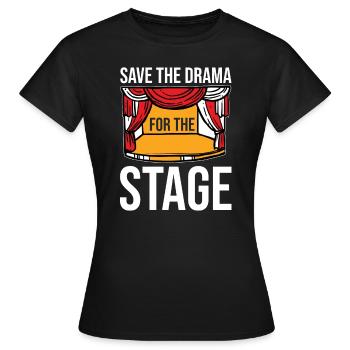 Théâtre Théâtre - T-shirt Femme - noir - Devant - AI Model Female 172 dark (172cm)