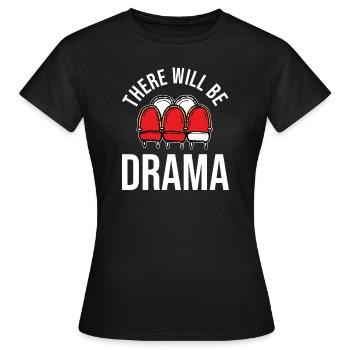 Théâtre Théâtre - T-shirt Femme - noir - Devant - AI Model Female 172 dark (172cm)
