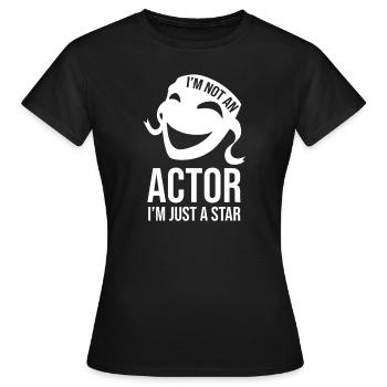 Théâtre Théâtre - T-shirt Femme - noir - Devant - AI Model Female 172 dark (172cm)