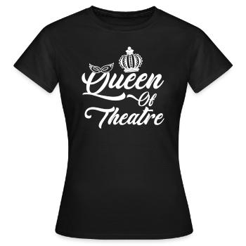 Théâtre Théâtre - T-shirt Femme - noir - Devant - AI Model Female 172 dark (172cm)