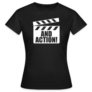 Théâtre Théâtre - T-shirt Femme - noir - Devant - AI Model Female 172 dark (172cm)