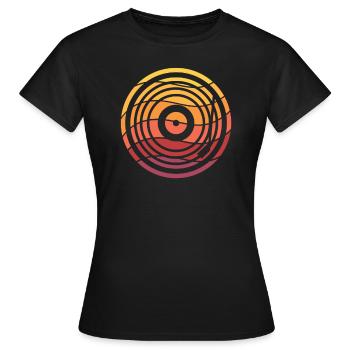 Retro Vinyl Record Record Collector - Women's T-Shirt - black - Front - AI Model Female 172 dark (172cm)