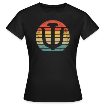 Retro Psychotherapie Vintage Psychotherapeut - Frauen T-Shirt - Schwarz - Vorne - AI Model Female 172 dark (172cm)