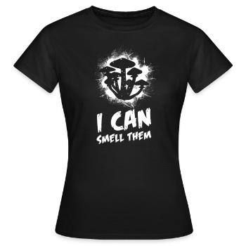 Champignons Cueilleurs de champignons Éponges Champignons Cueilleurs - T-shirt Femme - noir - Devant - AI Model Female 172 dark (172cm)