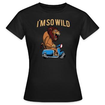Scooter scooter mobylette scooter - T-shirt Femme - noir - Devant - AI Model Female 172 dark (172cm)