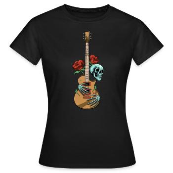 Electric Guitar Electric Guitar Guitarist Guitar Guitar - Women's T-Shirt - black - Front - AI Model Female 172 dark (172cm)