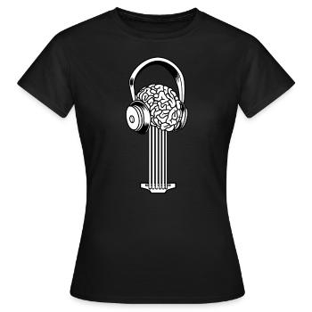 Electric Guitar Electric Guitar Guitarist Guitar Guitar - Women's T-Shirt - black - Front - AI Model Female 172 dark (172cm)
