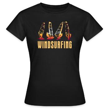 Planche à voile planche à voile - T-shirt Femme - noir - Devant - AI Model Female 172 dark (172cm)