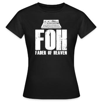 Tontechniker Sound Audio Engineer - Frauen T-Shirt - Schwarz - Vorne - AI Model Female 172 dark (172cm)