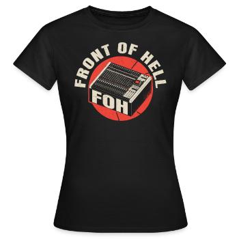 Tontechniker Sound Audio Engineer - Frauen T-Shirt - Schwarz - Vorne - AI Model Female 172 dark (172cm)