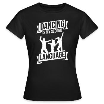 Tanzen Tänzer Tanz - Frauen T-Shirt - Schwarz - Vorne - AI Model Female 172 dark (172cm)